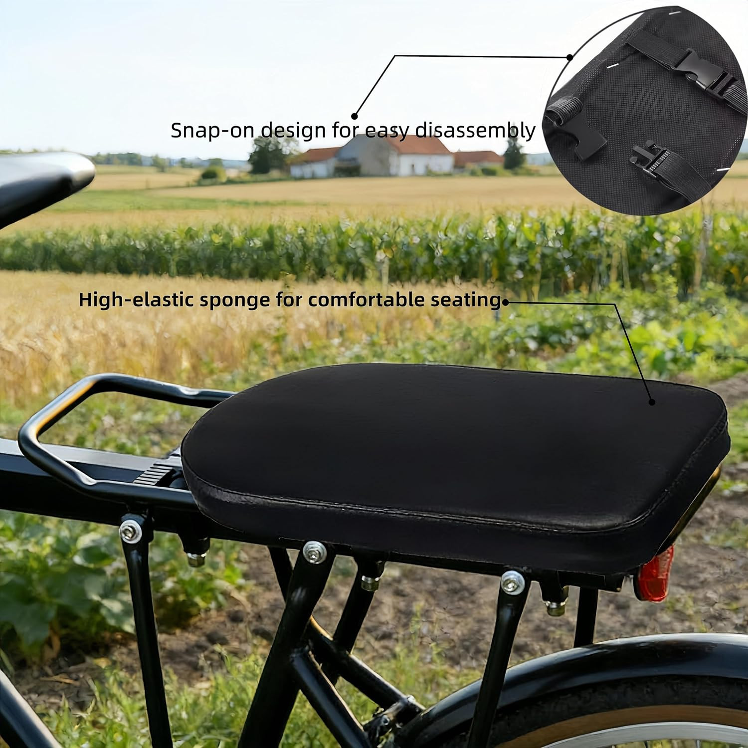 Bike Saddles Universal Fit for Standard and Ebikes Comfortable Bike Seat Cushion