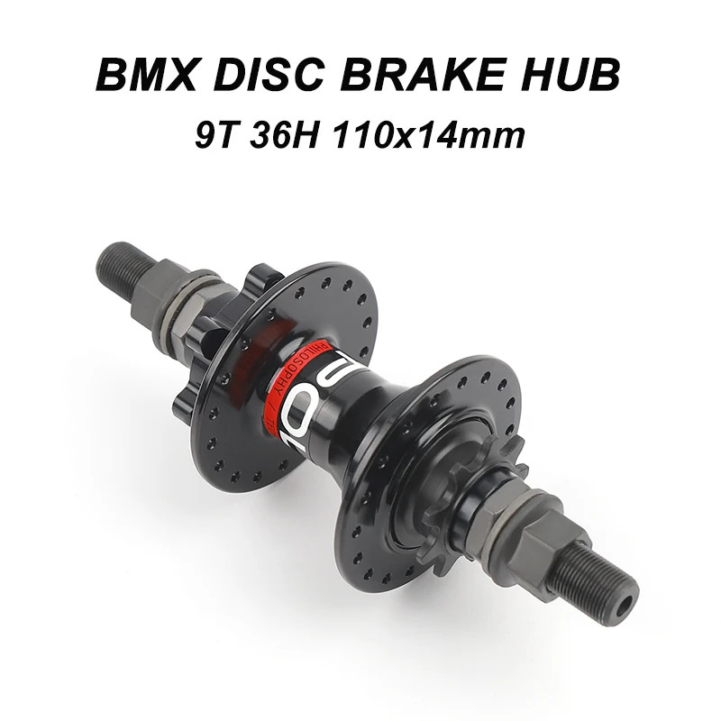 BMX Bicycle Hub 110x14mm 9T 3 Pawls 32holes Disc Brake Single Speed Rear Hub