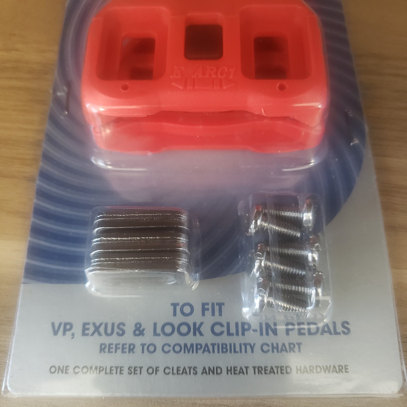 VP Components ARC1 9° Degree Cycling Cleats Red New in Package Exus Look Pedals