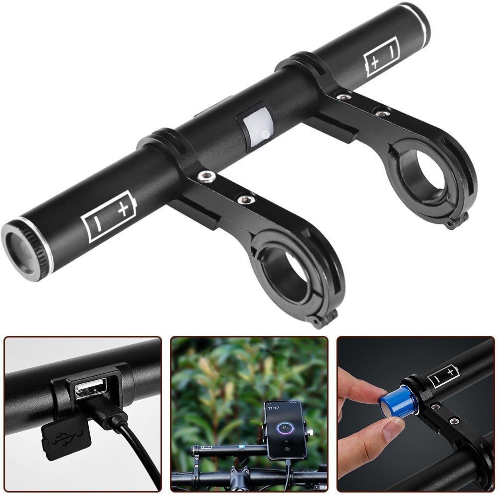 Handlebar Extender with Power Bank 2000mAh Battery Aluminum Alloy Waterproof