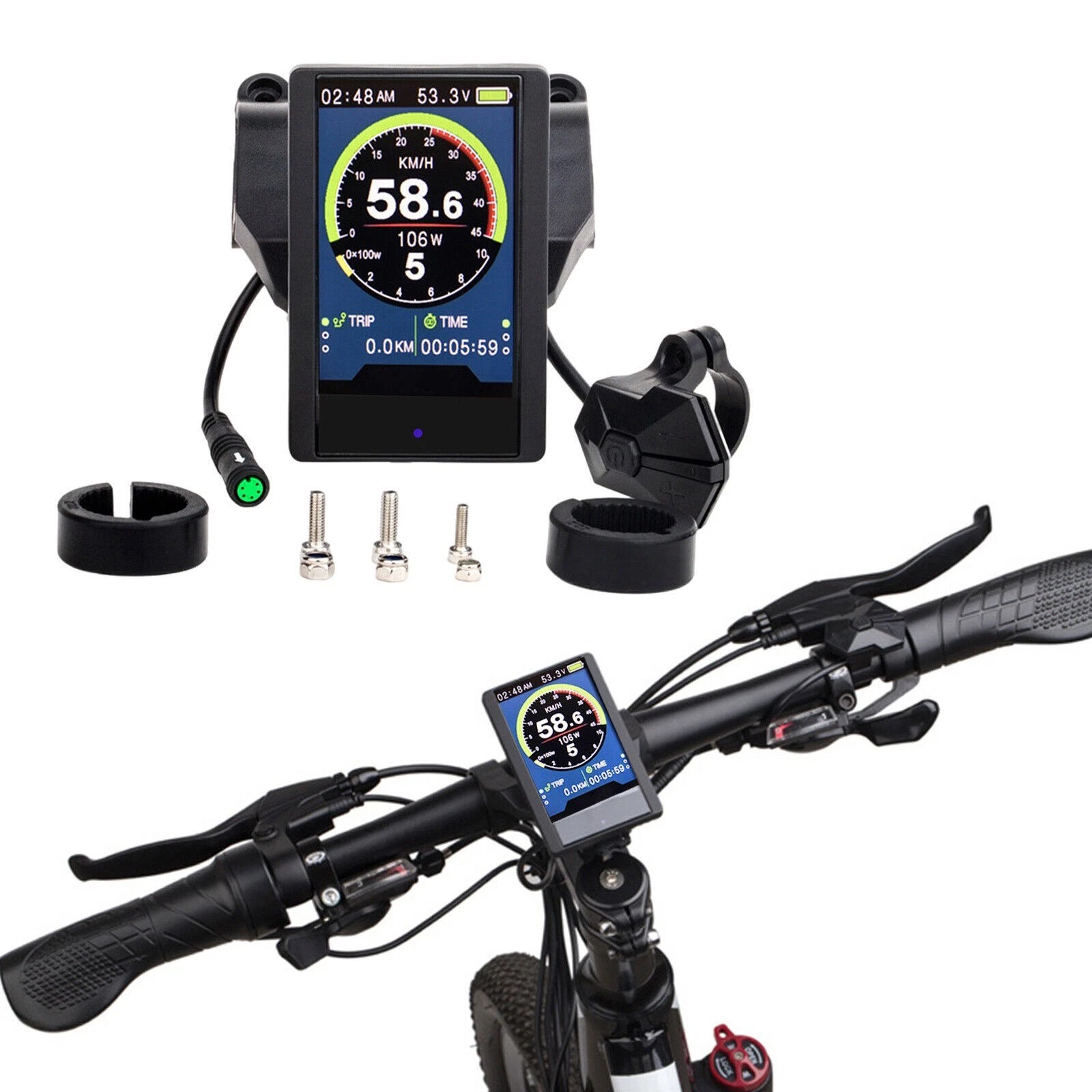 Ebike P850C Display UART 36V-60V for Bafang Mid Drive Motor BBS01 BBS01 BBSHD