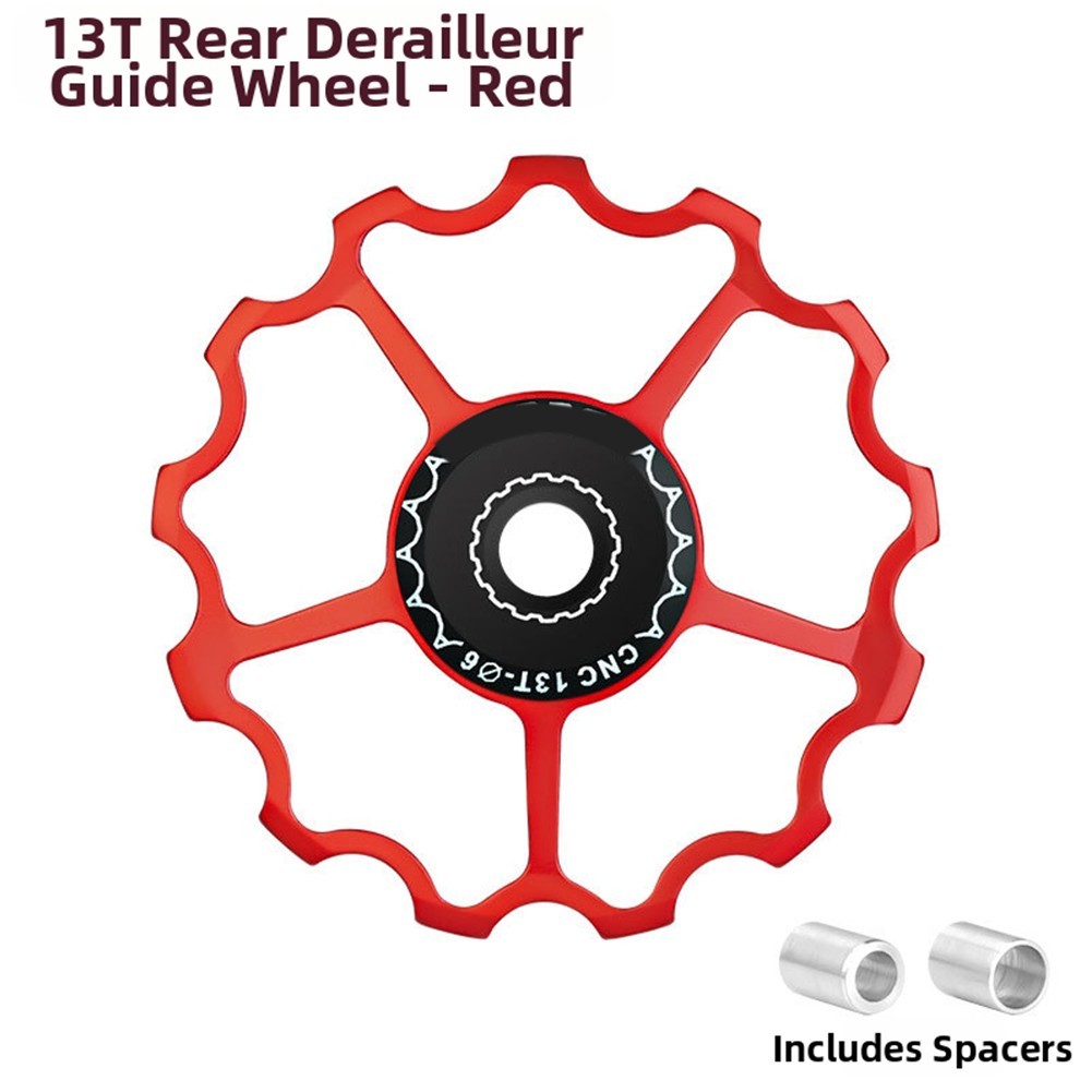 Bicycle Rear Derailleur Guide Wheel 11T13T Aluminum Alloy Bearing Steel