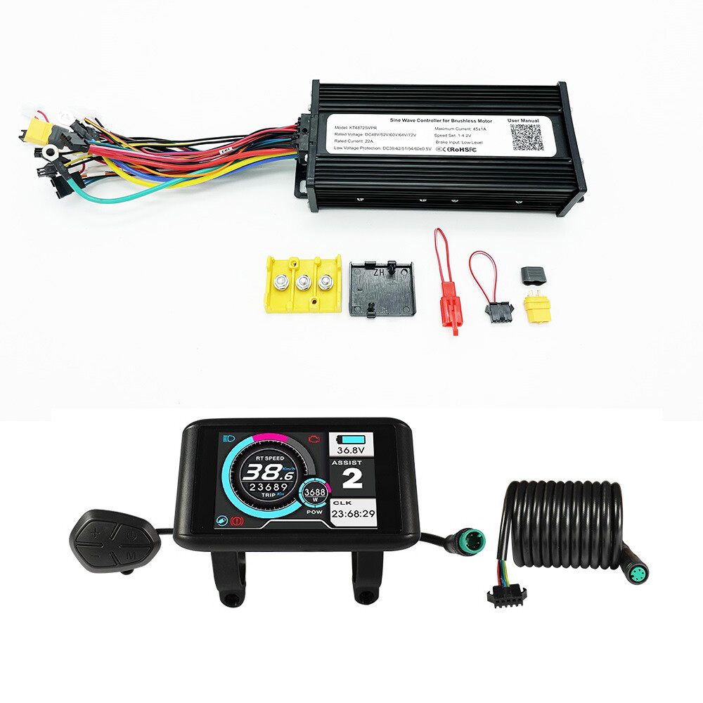 48-72V 45A 1500-2000W 20-29″ Rear wheel conversion kits with UKC1 Color Display
