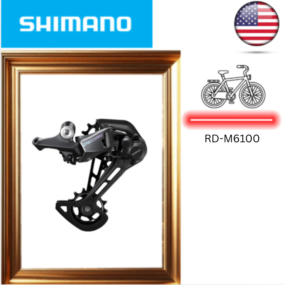 Shimano DEORE RD M6100 Rear Derailleur 12s SGS Long Cage SHADOW MTB Bicycle Bike