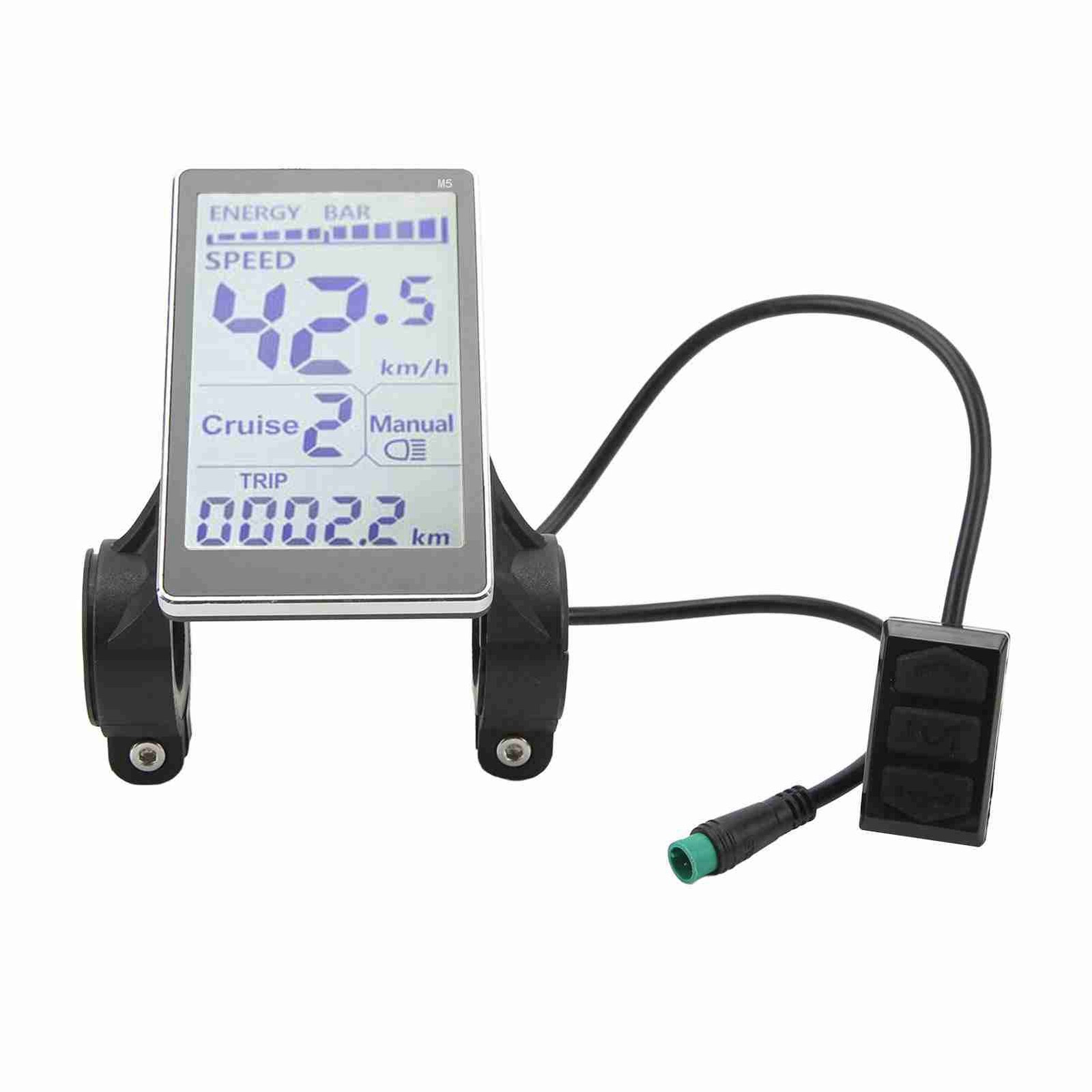 Electric Bike LCD Meter High Grade ABS Wear Resistant Long Service Life Cycling