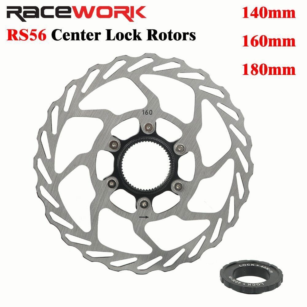 RACEWORK Bicycle Disc Brake Rotor Center Lock 140/160/180mm Bike Rotors