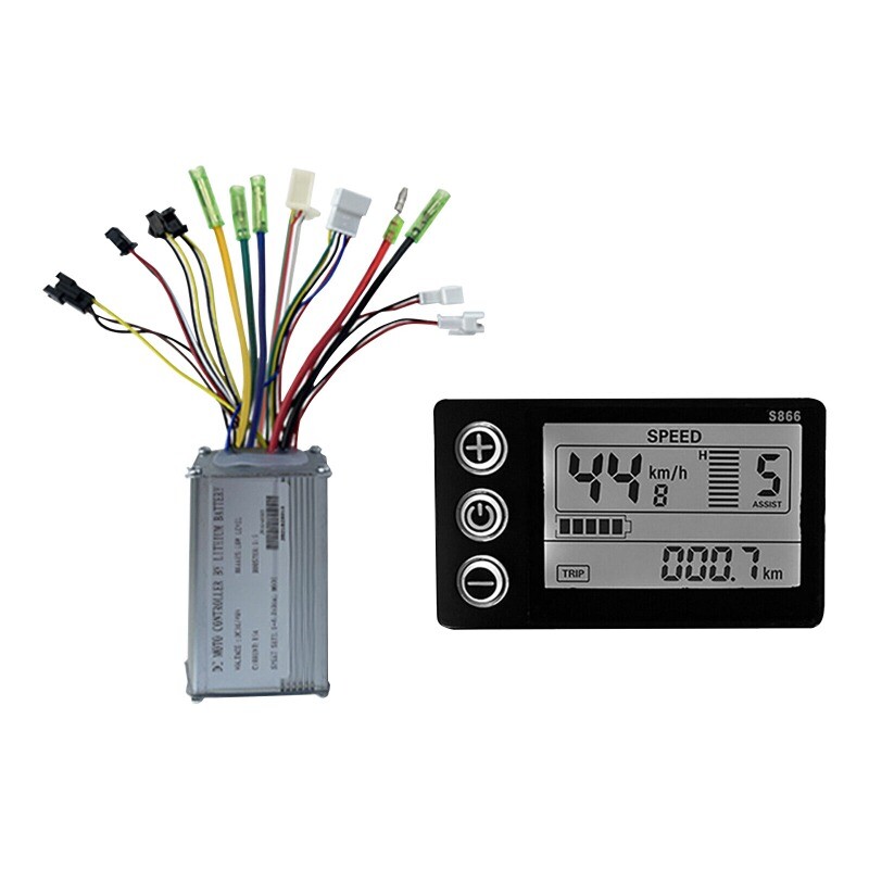 36/48V 500/750W Electric Scooter Brushless Controller Kit W/ LCD 866 Display 1PC