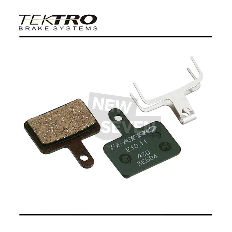 Tektro 1/2pairs E10.11 Resin Disc Brake Pads Low Noise W/ Spring Auriga Draco-OE