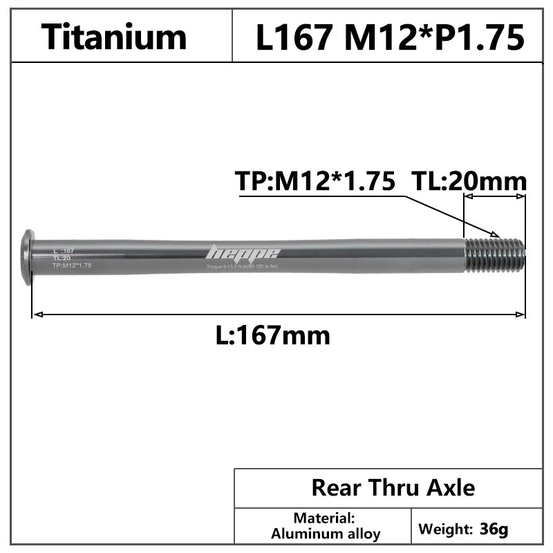 Titanium Bike Thru Axle 12×100 12×110 12×142 12×148 MTB Road Bicycle Skewer