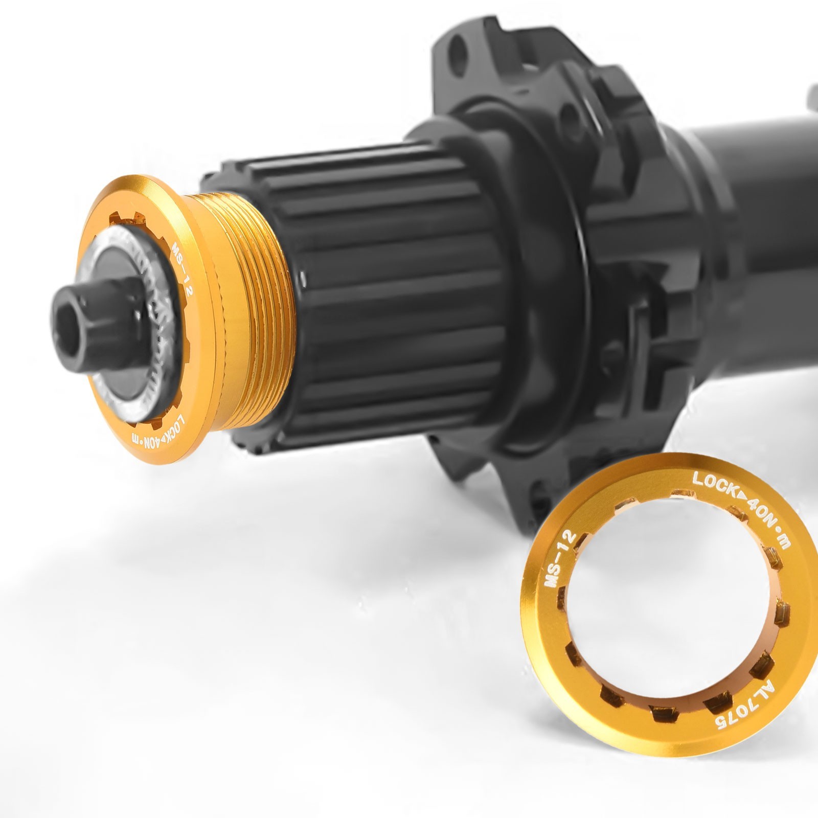 CNC Aluminum Alloy Bike Cassette Lockrings for MicroSpline Compatibility