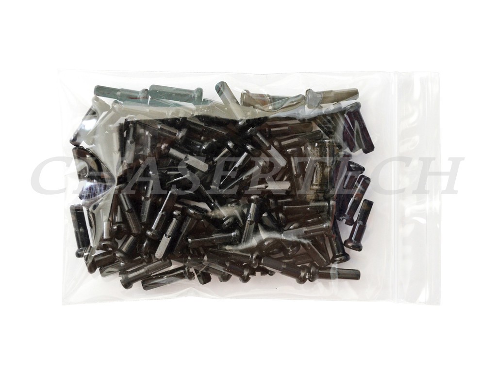 MTB Road BMX Bike 7075 Alloy Spoke Nipples 2.0mm 14G 5/8″ 72 Pcs Black