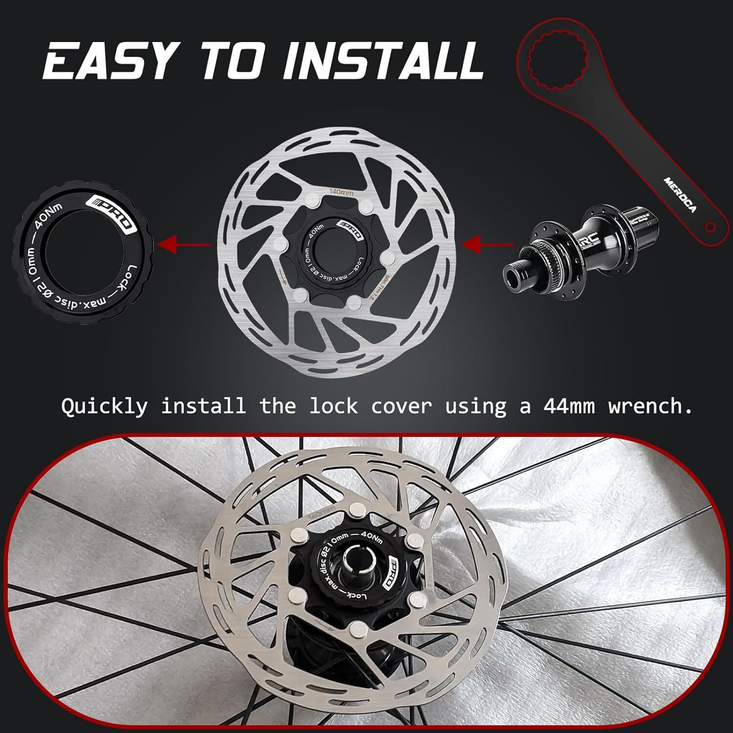 Centerlock Rotors 140/160/180/203mm MTB/Mountain/Road Bike for SRAM Front/Rear