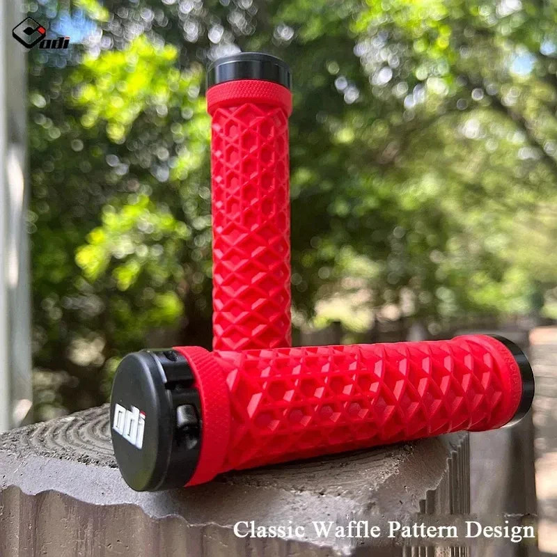 Van Bicycle Handlebar Grips Lock-On Anti-slip Shock Absorption Double Lock Ring