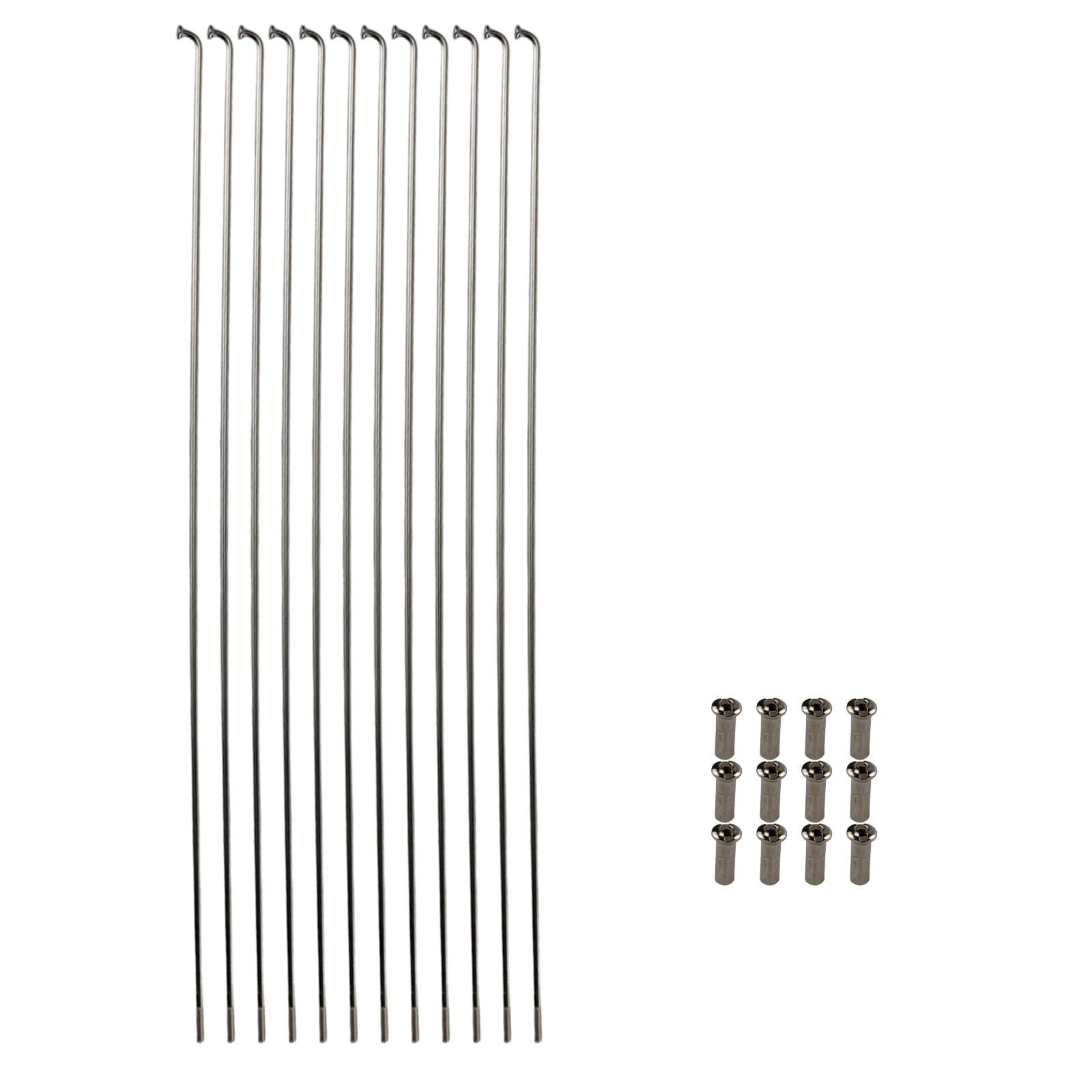 12 Pcs 260mm 10.2 Inch Stainless Steel Spoke Replacement Parts For Bikes New