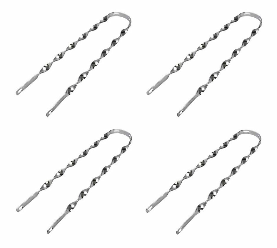 4 NEW 14″ LONG VINTAGE LOWRIDER TWISTED FENDER BRACES IN CHROME FOR 26″ BIKE
