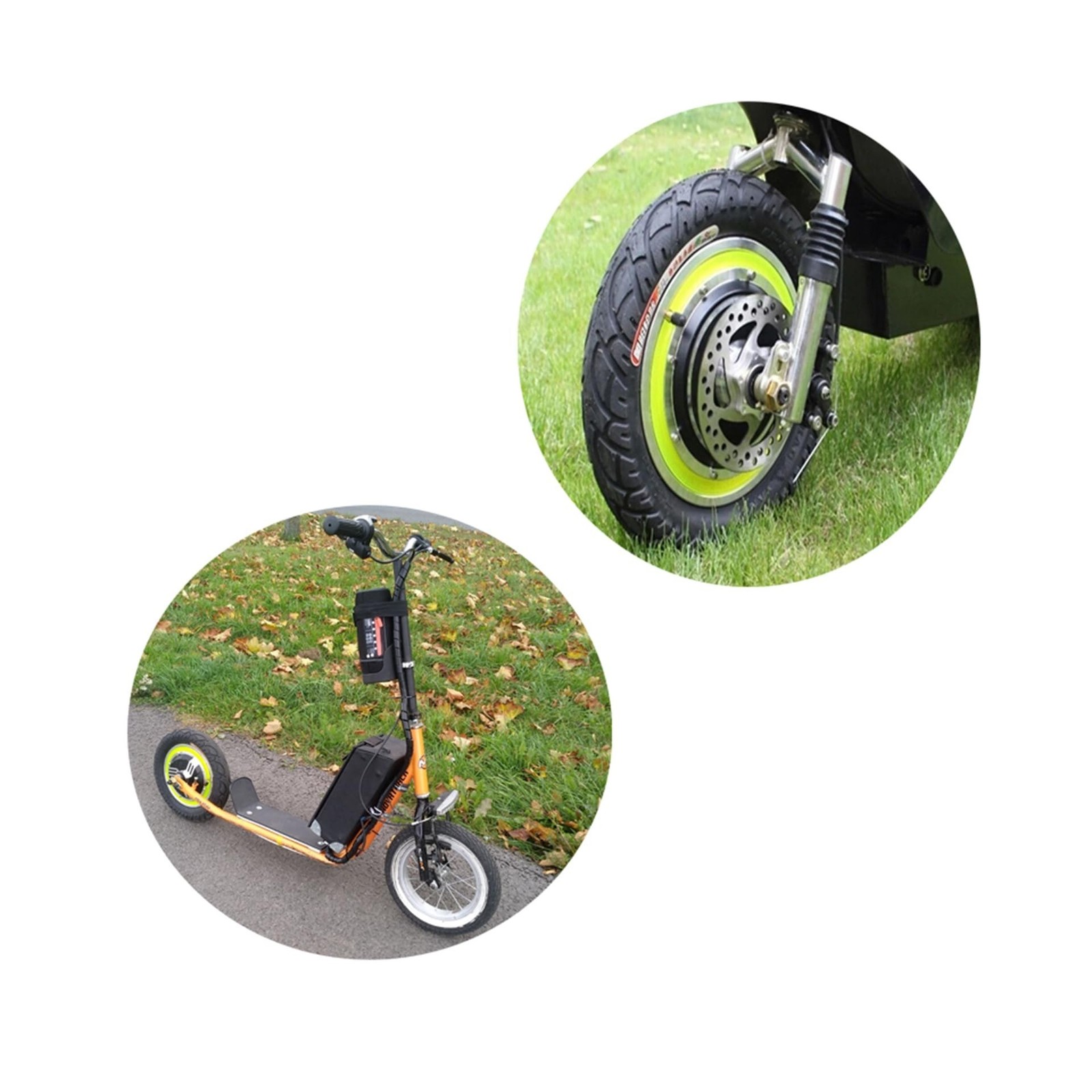 12 inch Electric Bike Scooter Hub Motor 36V 500W Brushless Gearless Hub Motor…