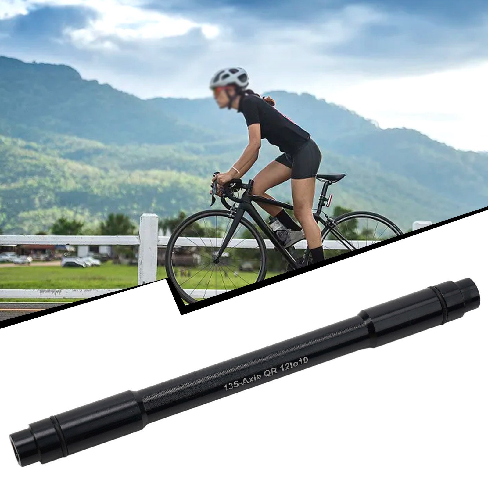 Convenient 12mm x 135/142/148mm Thru Axle Adapter to Quick Release 10mm