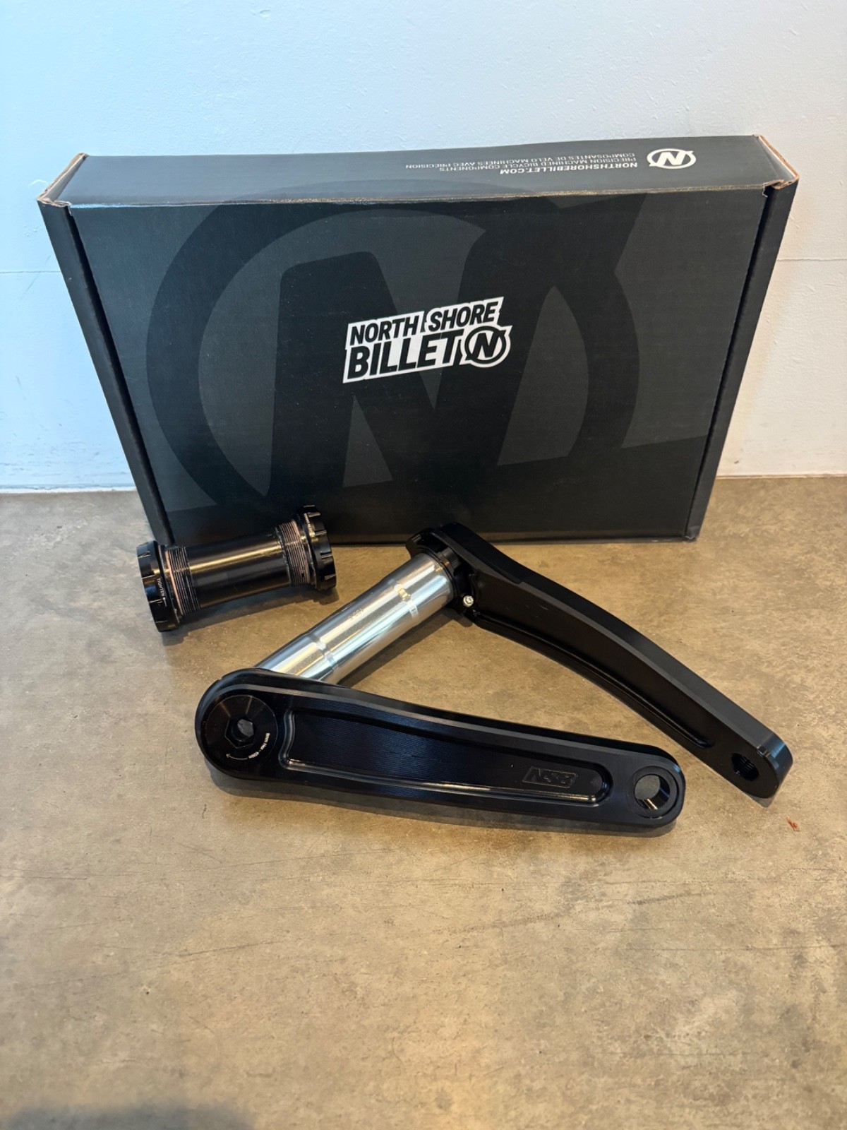 North Shore Billet Talon MTB Crankset, Black, 170mm