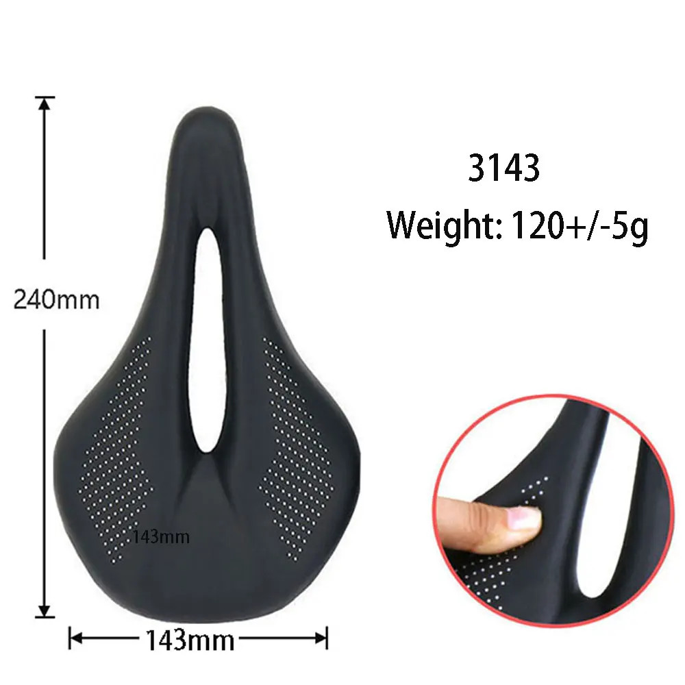 Super Light Carbon Saddle 240X143/155Mm 96G MTB Road Bike Leather Cushion Cyclin