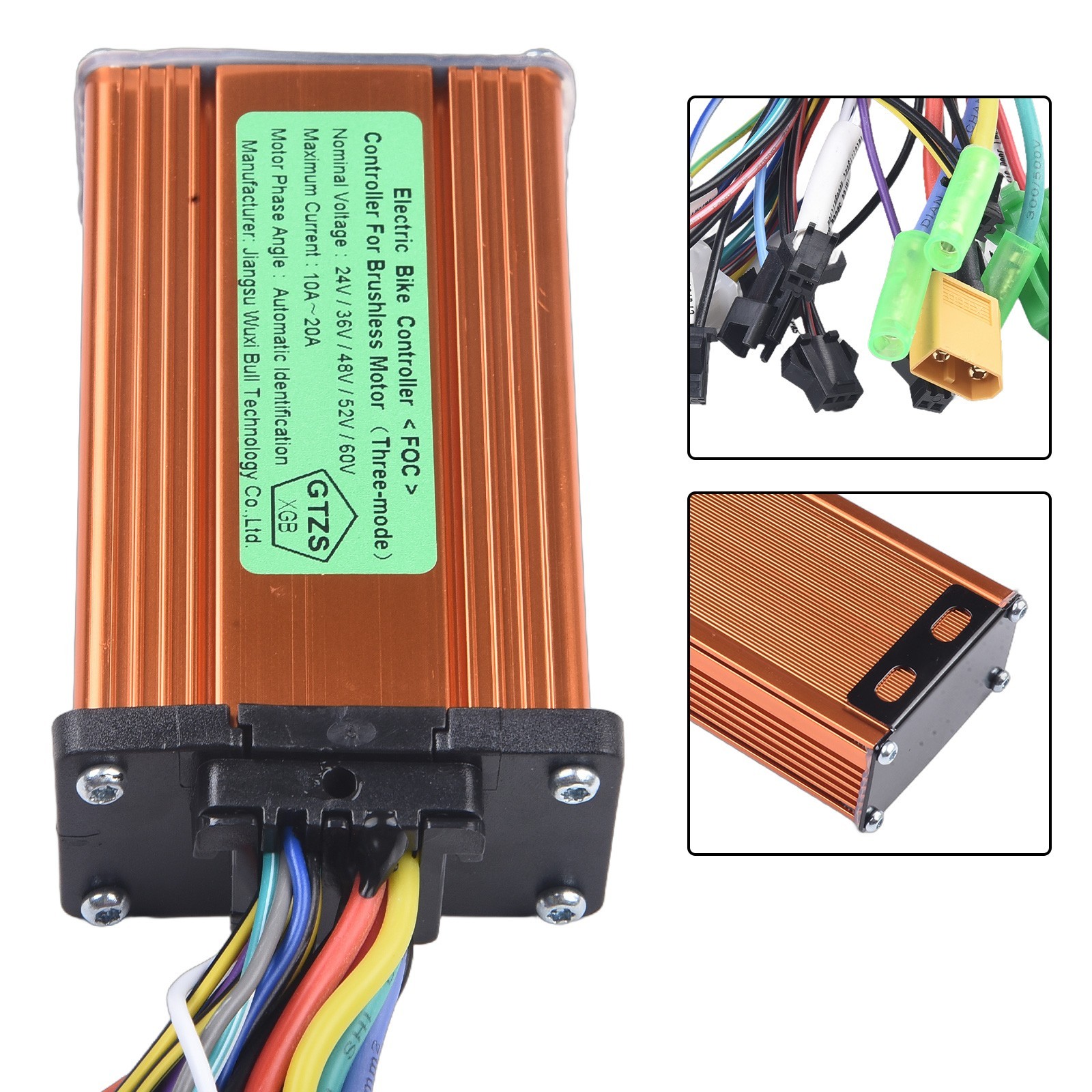 10A-20A Controller 350W 36/48/52V Accessories Brushless Controller E-Bike