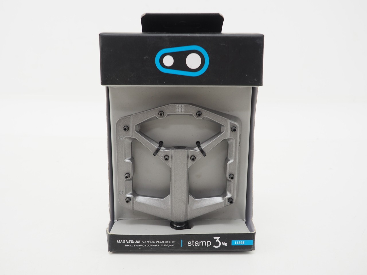 New! Crankbrothers Stamp 3 Platform Bicycle Pedal System Black Size Large Grey