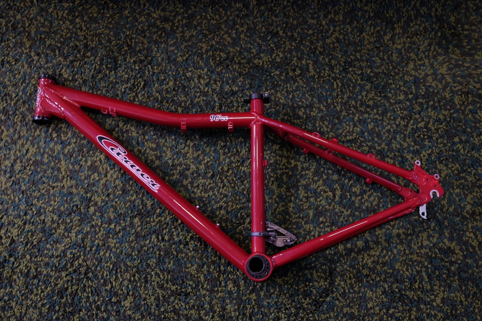 Carver 96’er 15″ Inch Bike Frame (Red) + Shimano XTR FD- M952 Front Derailleur