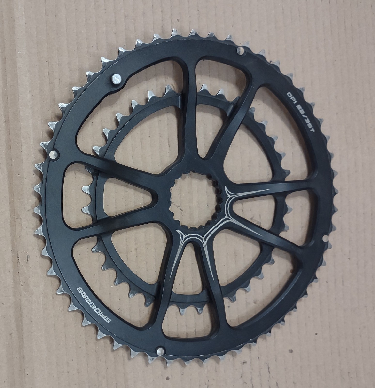 Vintage Bike Cannondale Alloy Spidering Chainring Set 36-52 Tooth