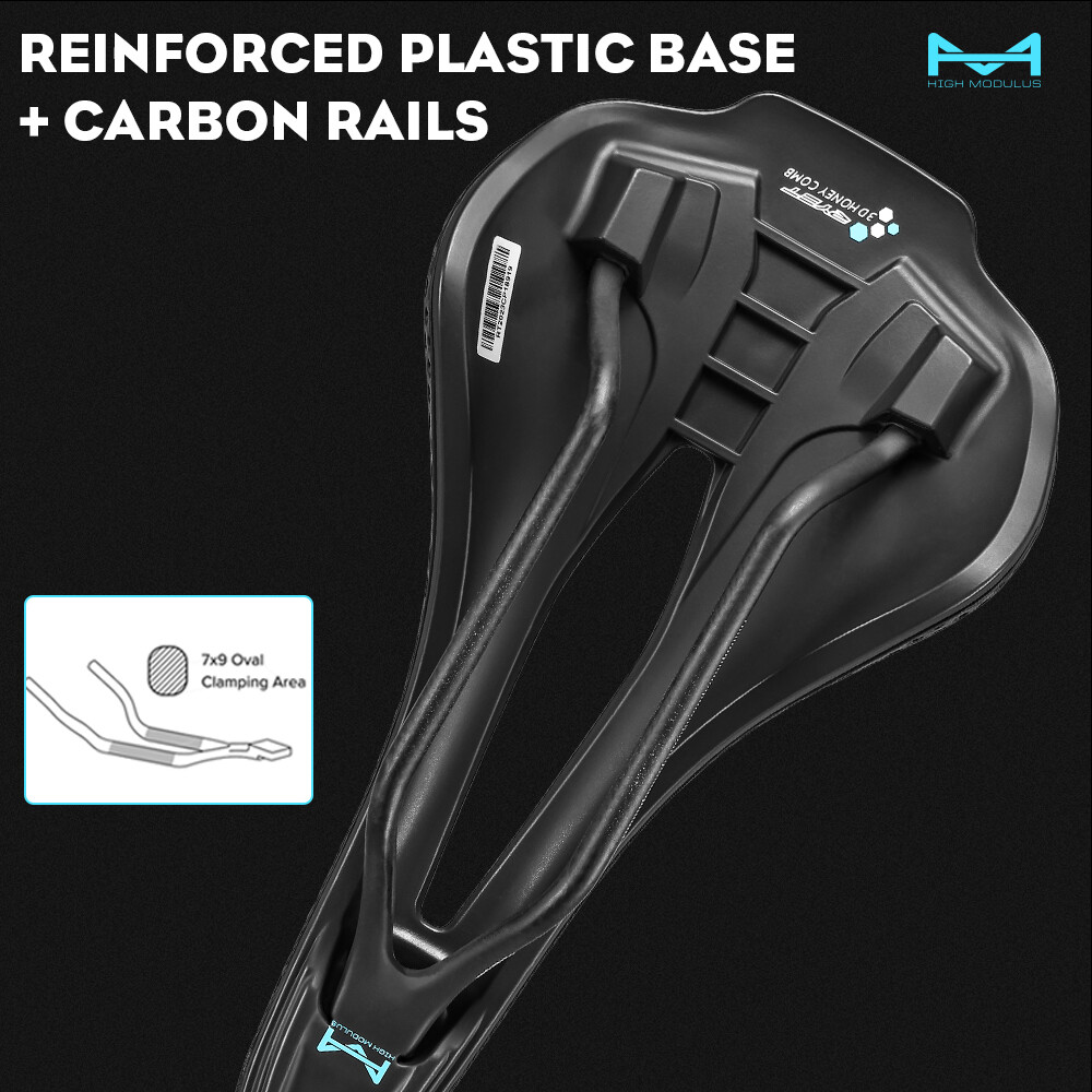 3D Printed Bicycle Saddle Ultralight EVA Carbon Saddle 250x140mm Bike Seating