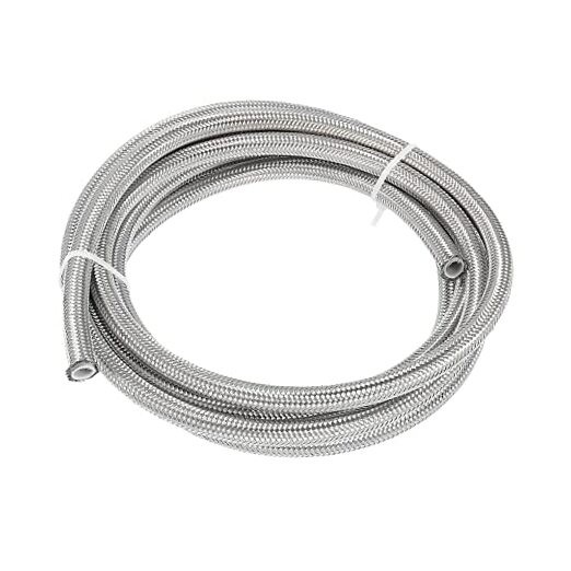 AN6 3/8″ 3 Meters Universal Braided PTFE Stainless Steel for E85 Car AN6 3m