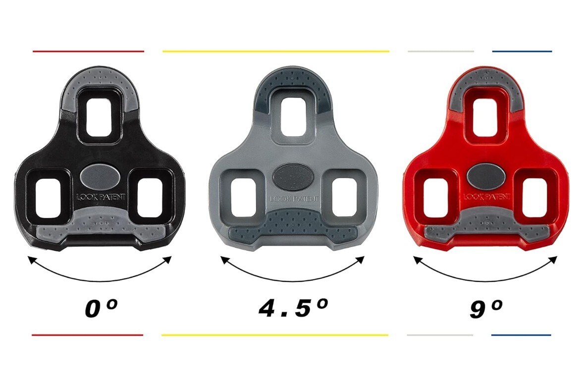 LOOK KEO Grip Road Cleats Anti-Slip 4.5 Float Bicycle Pedal Grey