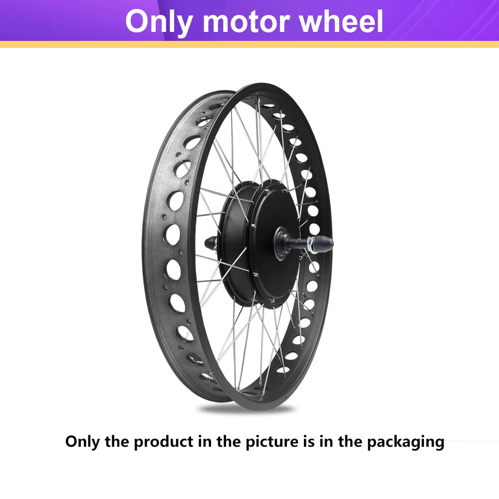 48V 1000W 1500W Snow Electric Bicycle Fat Tire Rear Rotate Hub Motor 20/24/26»
