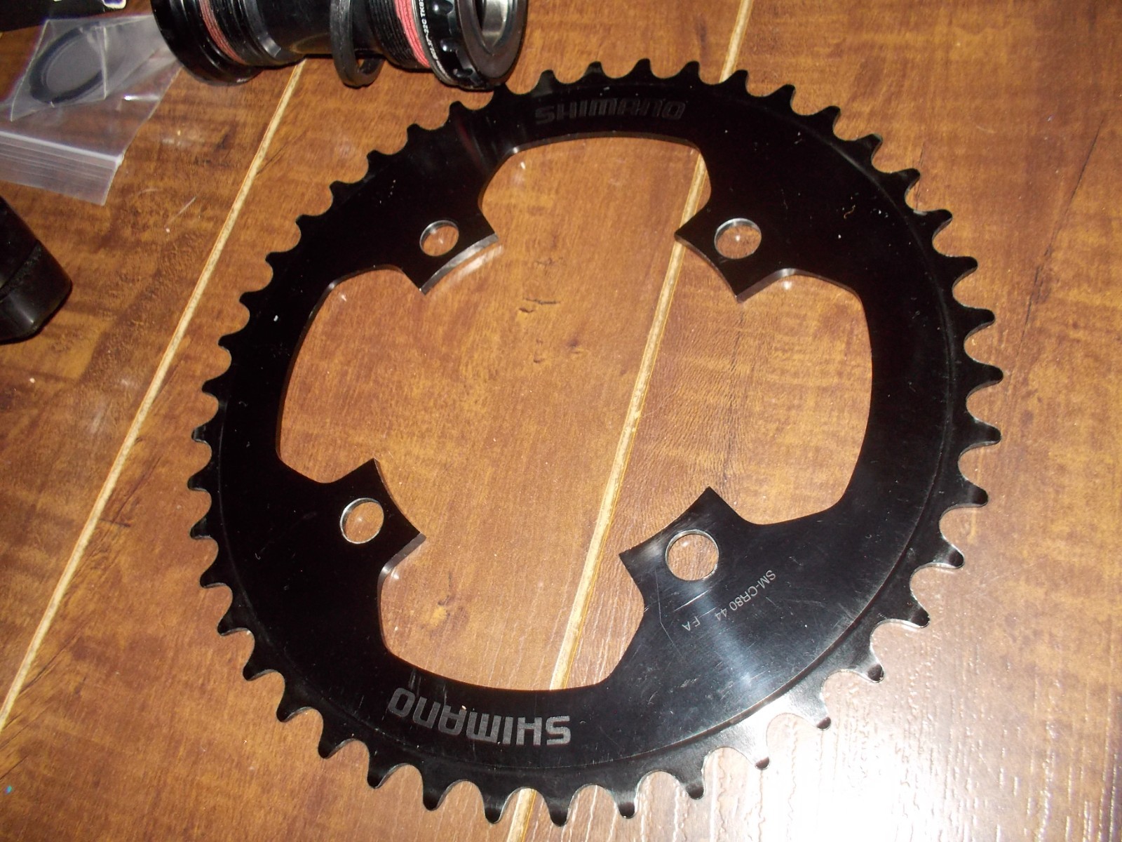 PROMAX HF-2 Hollow complete crankset 177.5 w New bb & 44t DXR black chainring