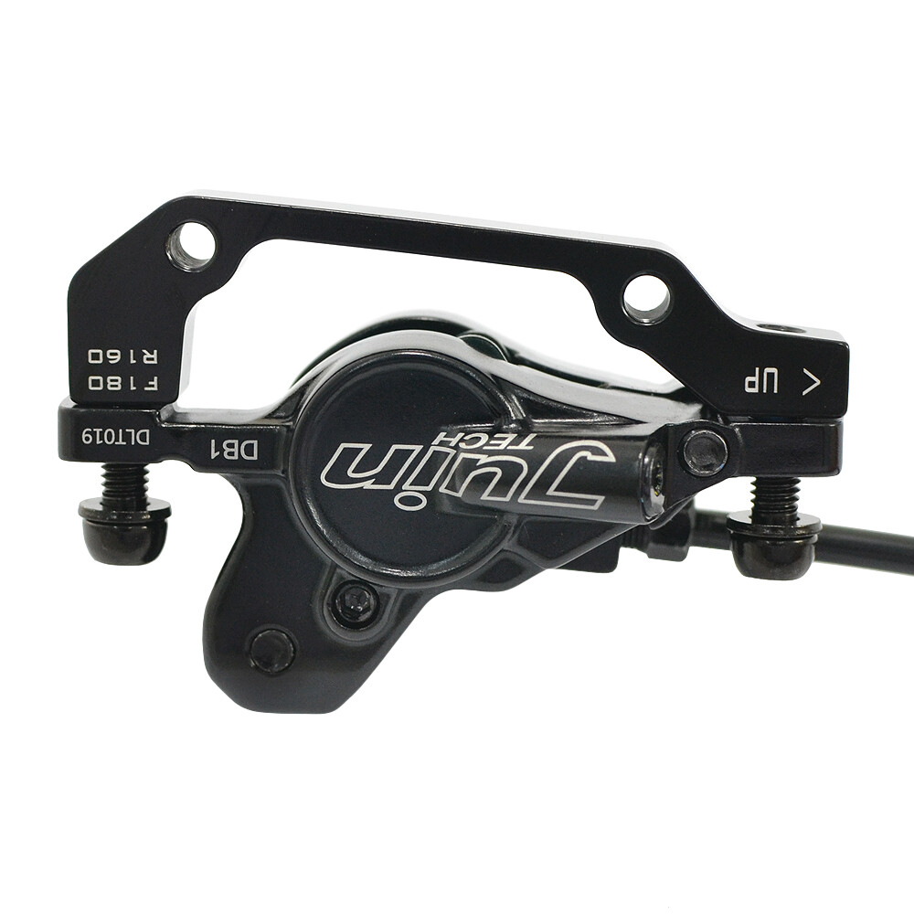 JUIN TECH DB1 MTB E-bike Hydraulic Dual-Piston Disc Brake Set w/160mm Rotor, BK