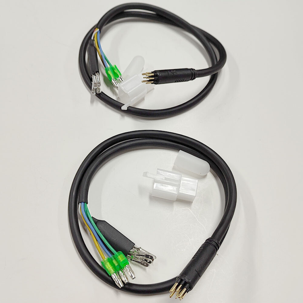 2PC E-bike Motor Extension Cable 9 Pin Male For Front Rear Wheel Hub Motors US