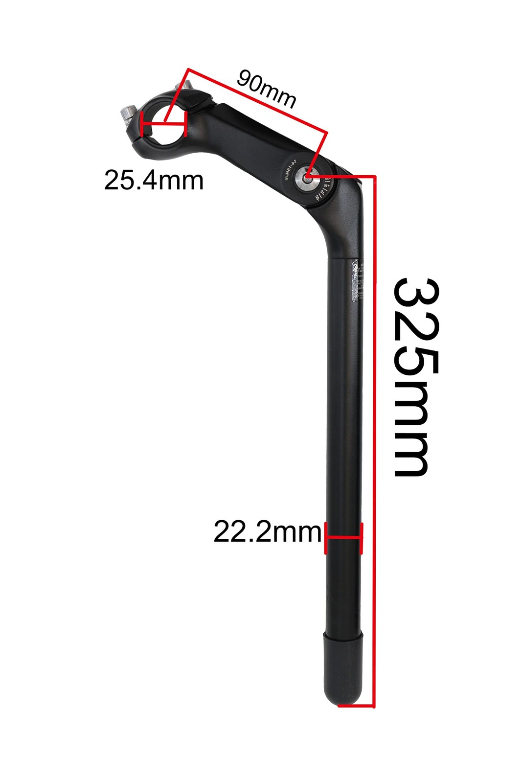 Adjustable Quill Stem,Alloy 90mm Bike Handlebar Stem 340 Tube Extension for M…