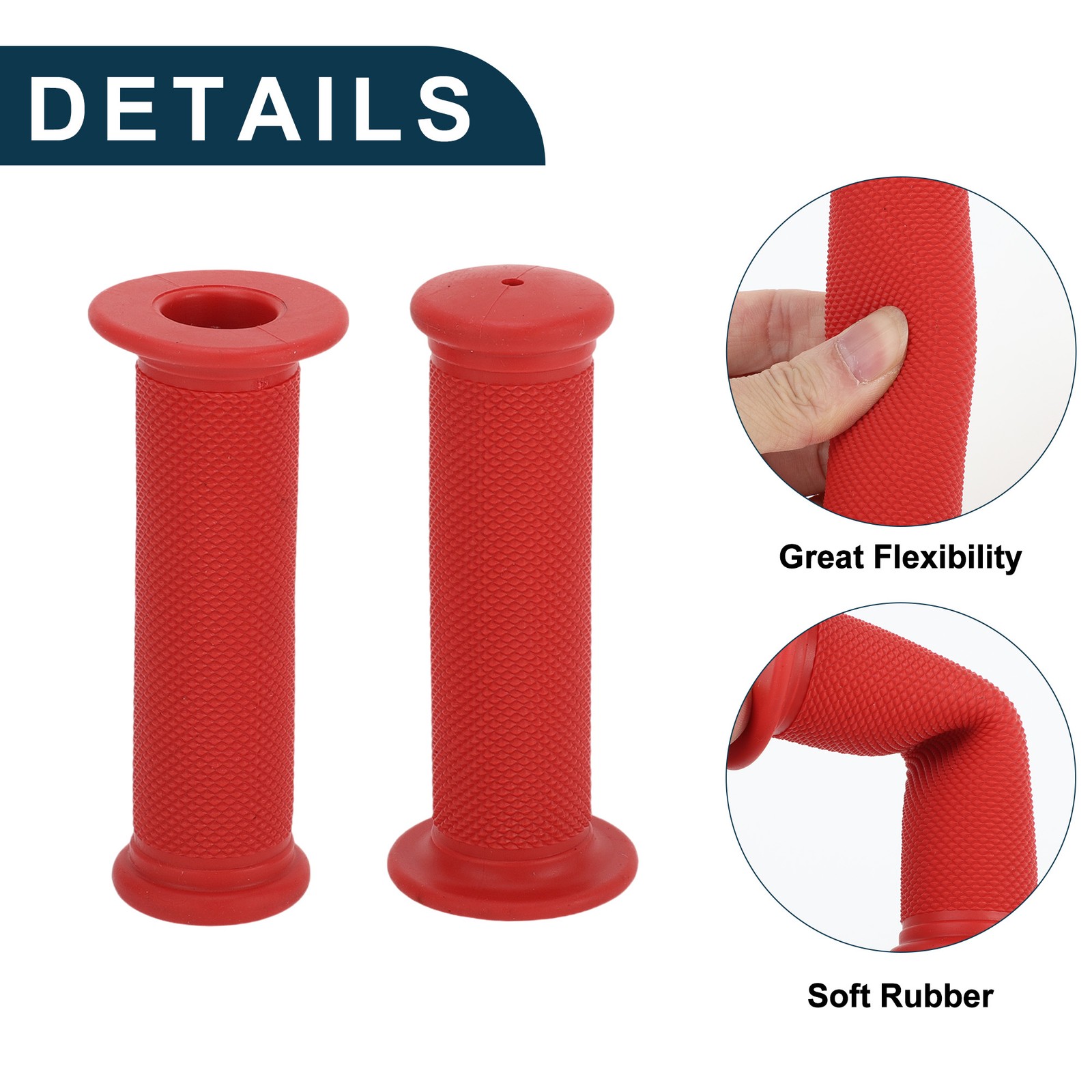 X Autohaux Bike Handlebar Grips Covers 117mm Long Lightweight | ycle End Grip