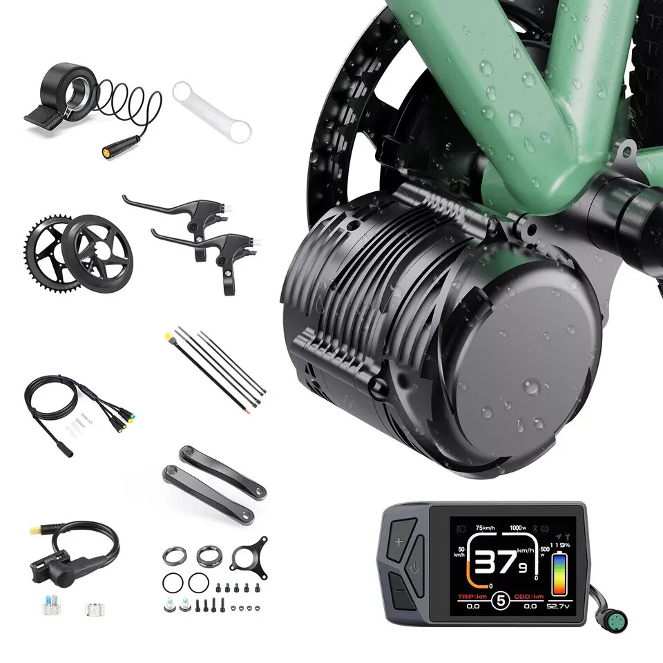 Tongsheng 48V750W Mid Motor Kit Torque Sensor Ebike Conversion Kits EKD Display