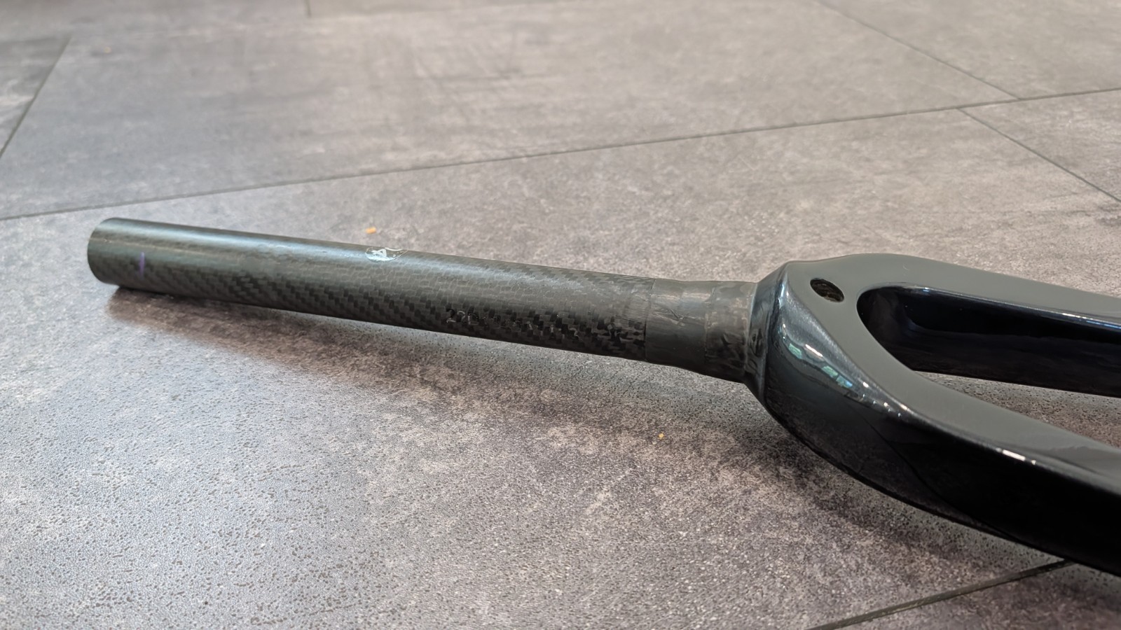 Giant TCR Advanced Carbon Road Fork Rim Brake — Gloss Black Metallic Blue