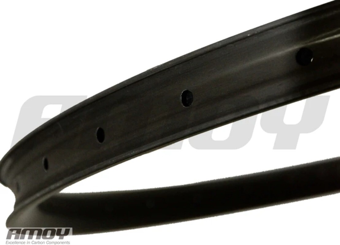 27.5er MTB Bicycle Hookless Carbon Rims Clincher Tubeless Wheels 24 28 32 Holes