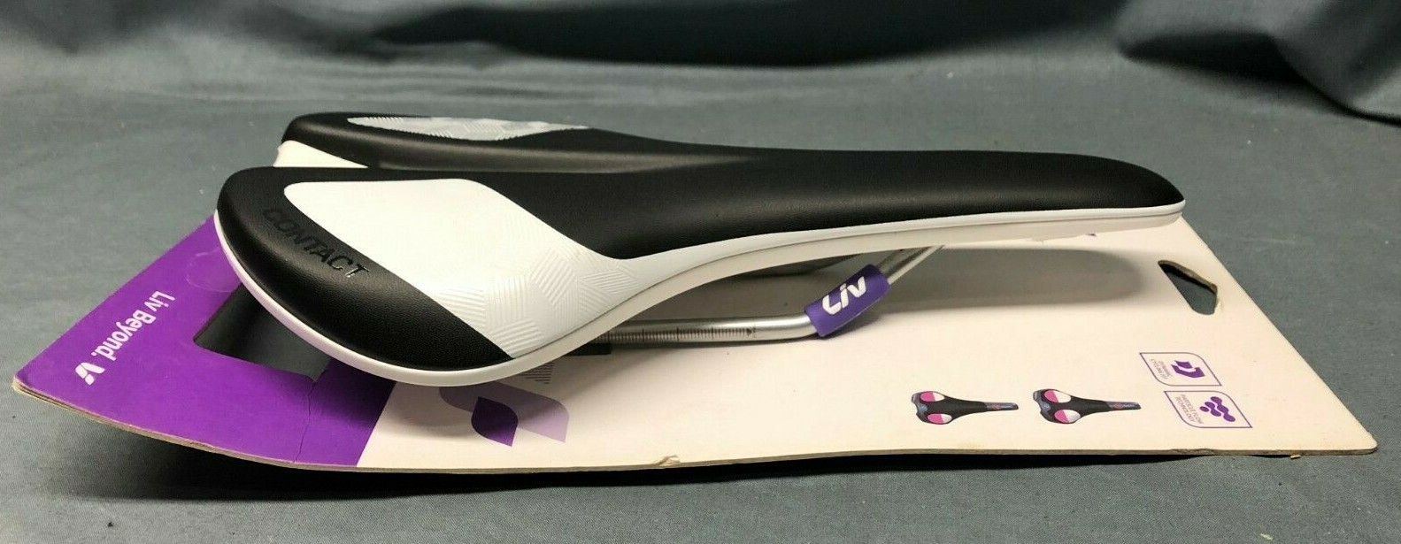 Liv Upright Steel Saddle Black Medium Width Medium Padding 27 x 16 cm NEW!