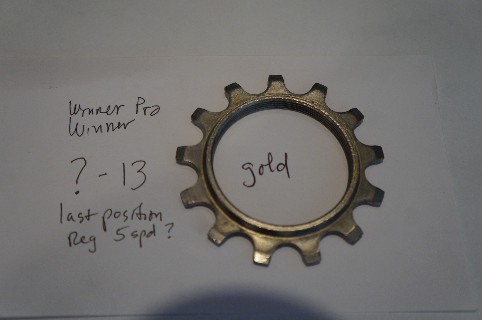 Suntour ?-13 Freewheel Cog For Winner and Winner Pro 5/6/7s-gold