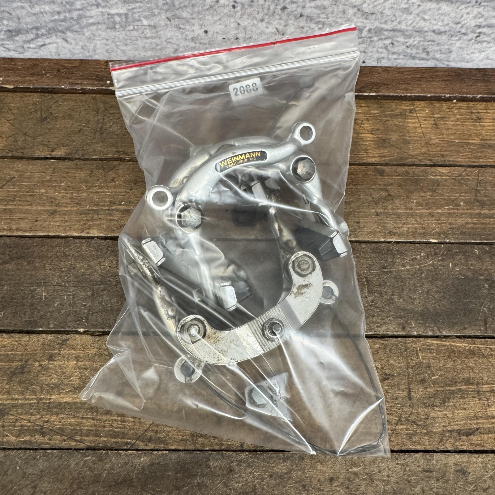 Vintage Weinmann Vainqueur 750 610 Silver Center Pull Caliper Brakes Black Logo
