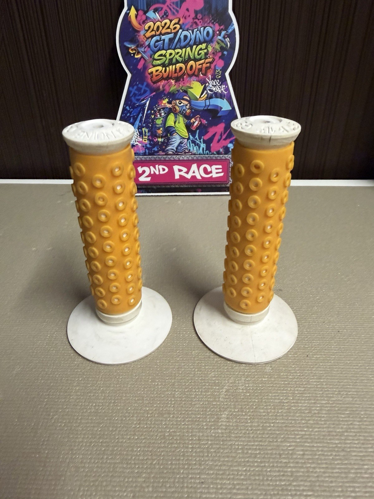 Oakley B-1B BMX Grips Yellow Genuine Oakley Old School BMX with OG donut grips ￼