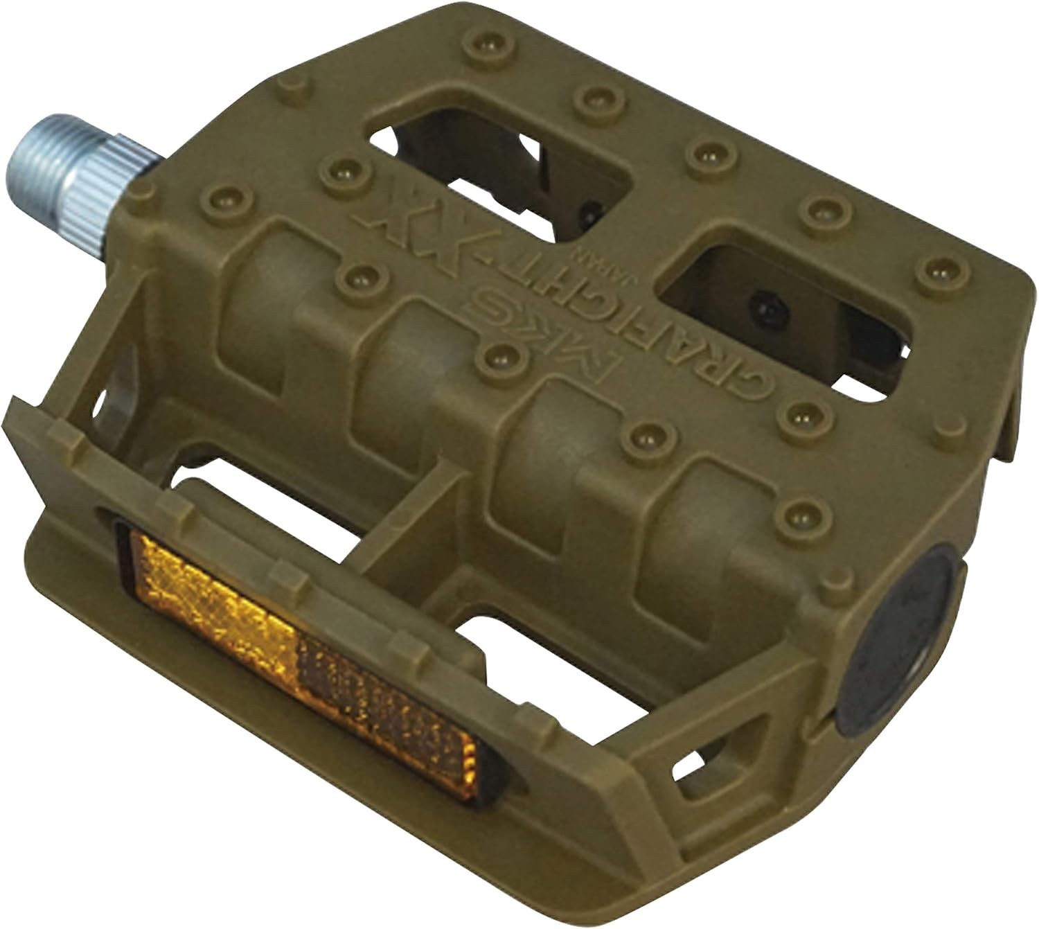 MKS Mikashima Bicycle Pedal GRAFIGHT-XX 9/16 inch core khaki