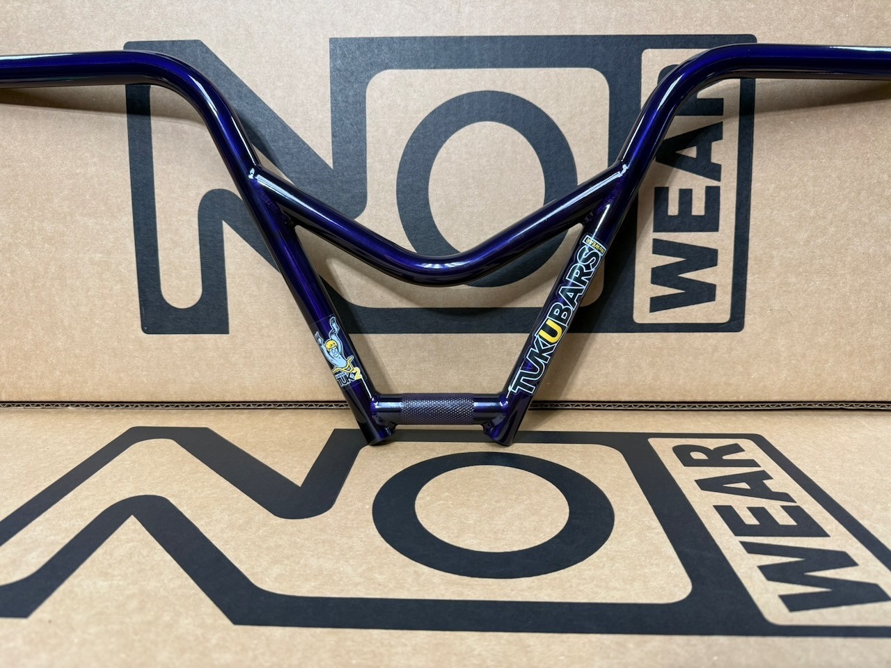 NEW Nowear BMX Tuk2 Tukubars 9.5″ Made in USA 4 PC handlebars bars Purple