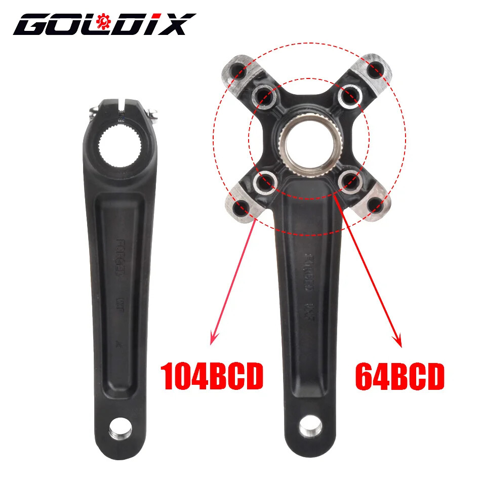 MTB Bike Crankset Hollow Integrated Crank 104BCD 32 34 36 38 40 42T Crankset BB