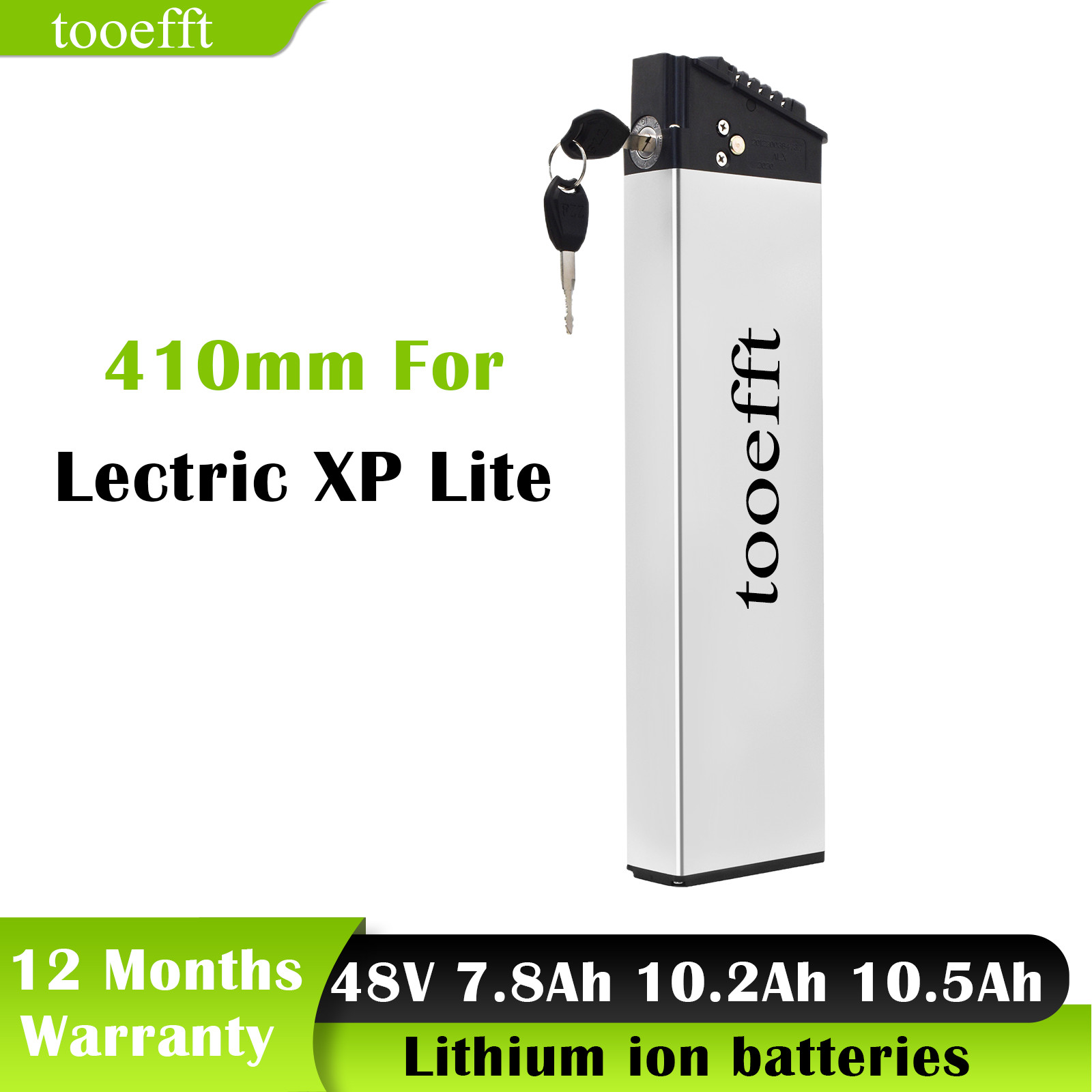 48V 7.8Ah 10.5Ah fold bike battery for Janobike H20 SMLRO S9 eLectric XP™ Lite