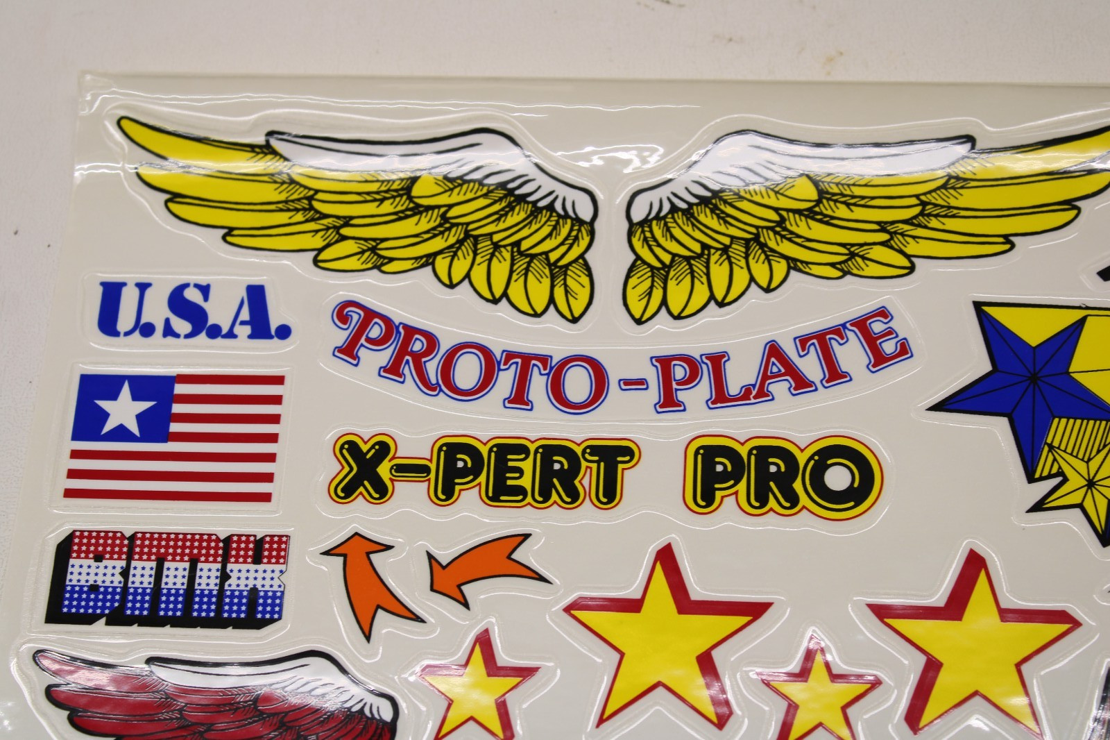 NOS OLD SCHOOL BMX PROTO PLATE STICKER DECAL SHEET LOT OF (20)