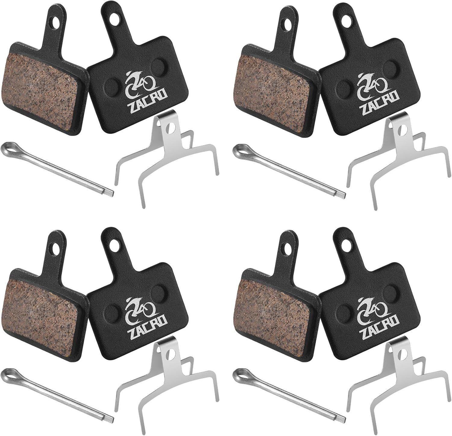 2/4 Pairs Bike Brake Pads, Ceramic Bicycle Disc Brake Pads Fit for Tektro Shiman