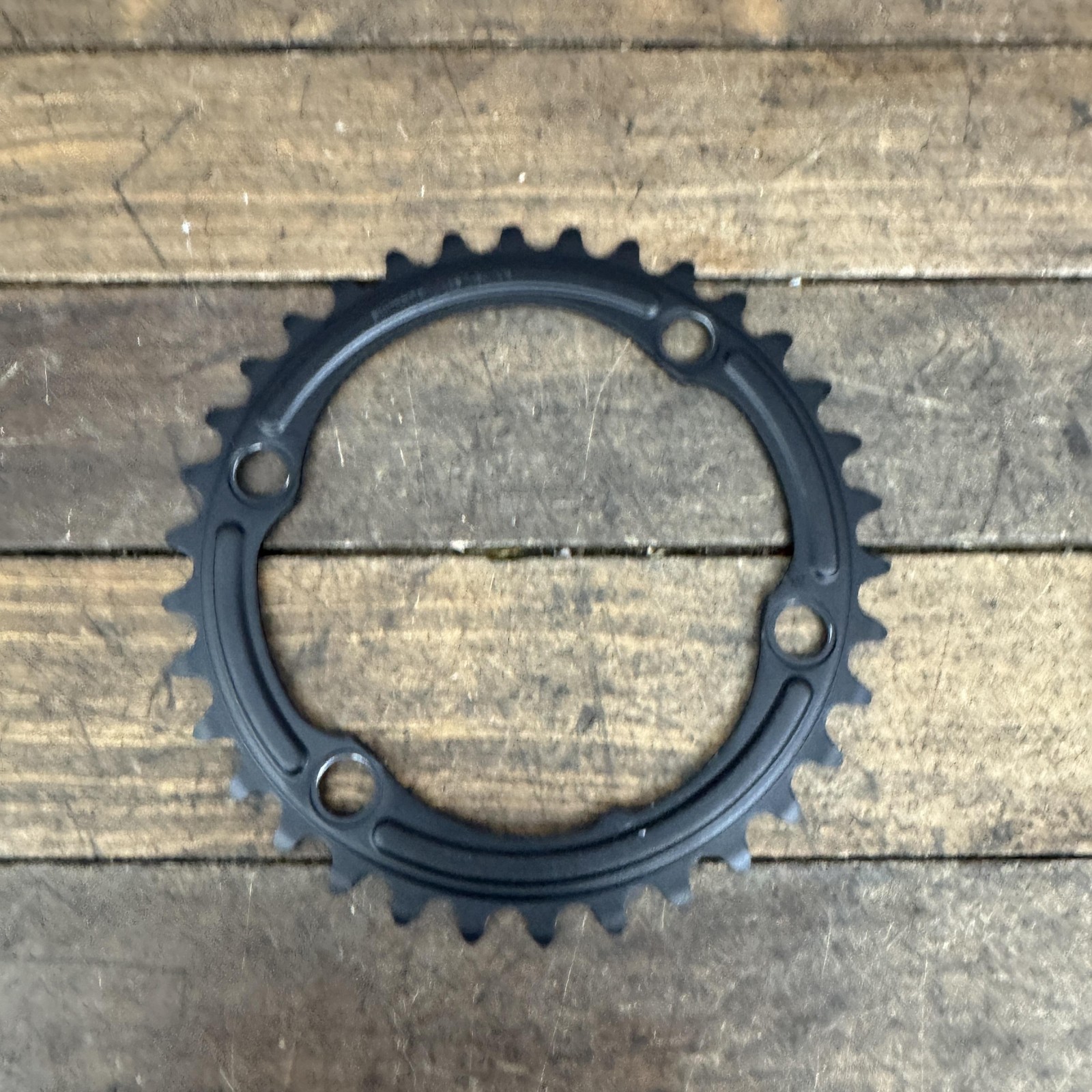 Shimano 34T Chainring 110mm 4-Arm Asymmetrical Black Aluminum Road Bike Inner